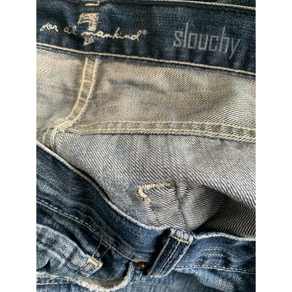 7 For All Mankind Slouchy Straight Leg Jeans Women’s Size 33 - Picture 6 of 8